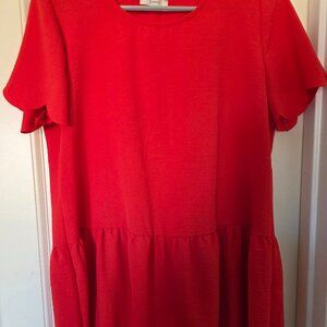 Short sleeve red shirt